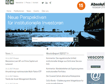 Tablet Screenshot of absolut-research.de